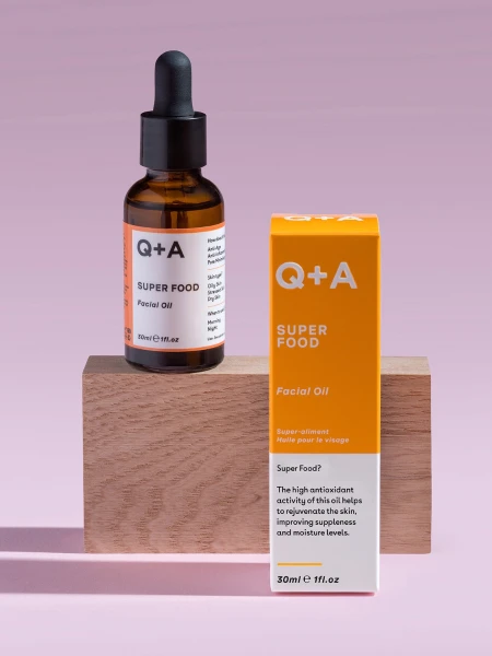 Питательное масло для лица с витаминным комплексом Q+A Super Food Facial Oil
