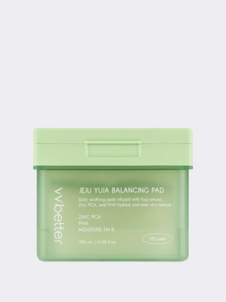 Успокаивающие тонер-пэды с экстрактом юдзу VVBETTER PHA Jeju Yuja Balancing Pad Успокаивающие тонер-пэды с экстрактом юдзу VVBETTER PHA Jeju Yuja Balancing Pad