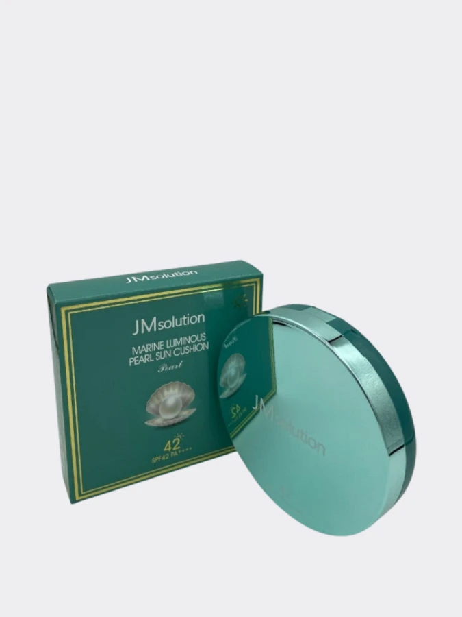 Солнцезащитное средство с экстрактом жемчуга JMsolution Marine luminous pearl sun cushion SPF42 PA++++