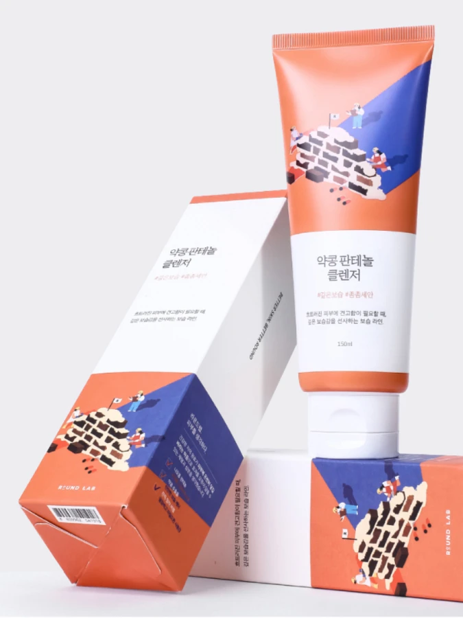 Мягкая пенка для умывания с экстрактом черной сои и пантенолом Round Lab Soybean Panthenol Cleanser