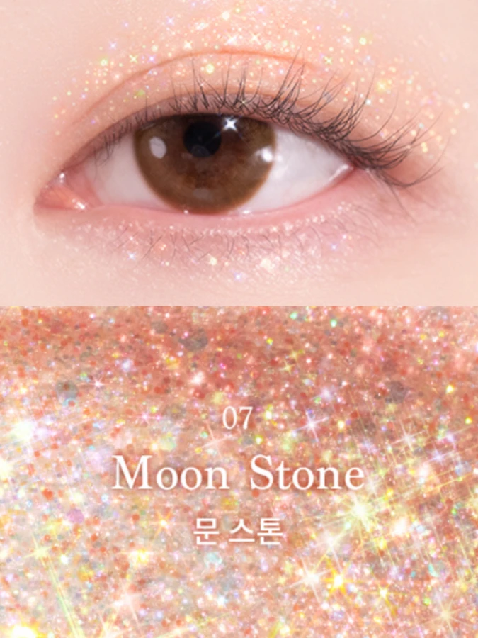 Жидкие декоративные блёстки для век Dasique Starlit Jewel Liquid Glitter #07 Moon Stone