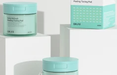 Отшелушивающие слабокислотные тонер-пэды для лица DR.F5 Daily Refresh Peeling Toning Pad