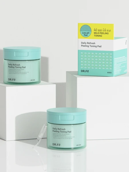 Отшелушивающие слабокислотные тонер-пэды для лица DR.F5 Daily Refresh Peeling Toning Pad Отшелушивающие слабокислотные тонер-пэды для лица DR.F5 Daily Refresh Peeling Toning Pad