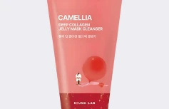 Очищающая маска-пенка с экстрактом камелии Round Lab Camellia Deep Collagen Jelly Mask Cleanser