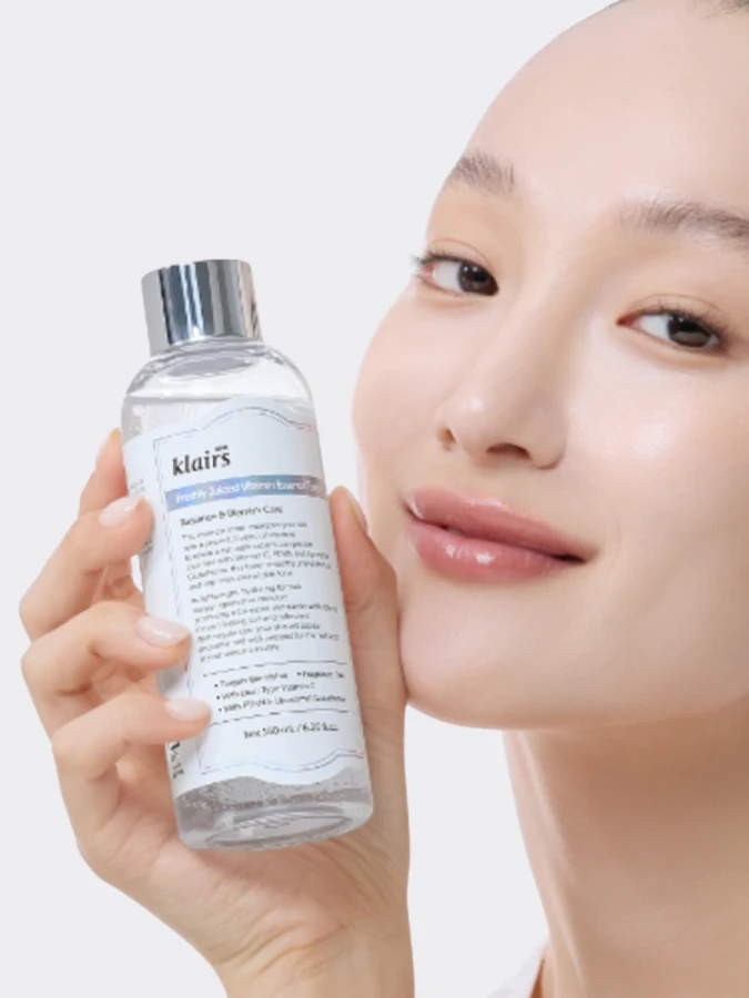 Антиоксидантный тонер с витаминным комплексом и растительным ПДРН Dear, Klairs Freshly Juiced Vitamin Essence Toner