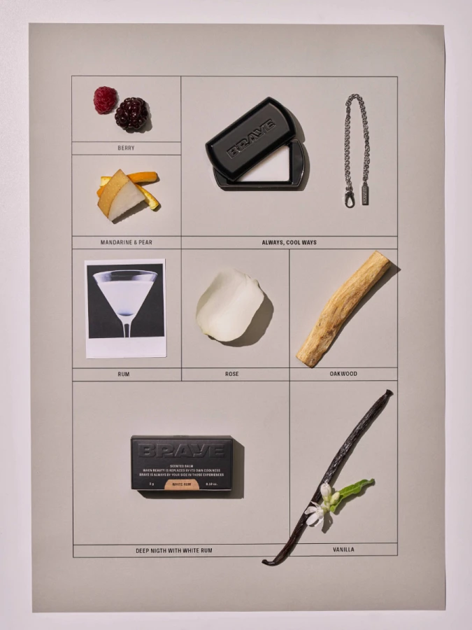 Твёрдый парфюм с глубоким ароматом BRAYE Scented Balm White Rum