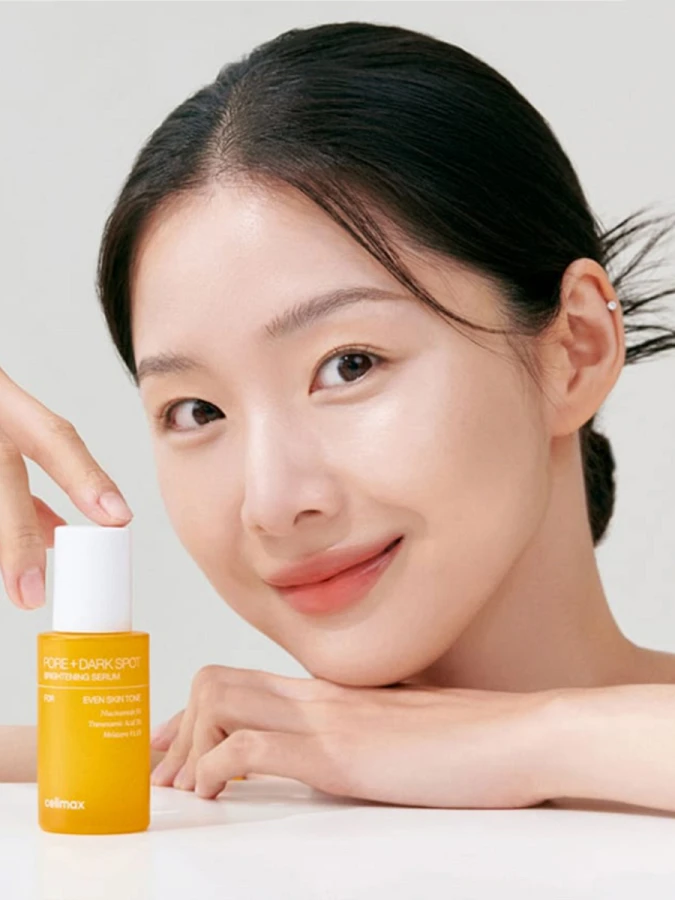 Осветляющая сыворотка для лица с фруктовыми экстрактами Celimax Pore + Dark Spot Brightening Serum