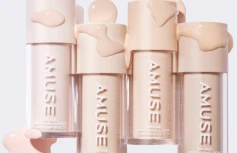 Тональная основа с сияющим финишем AMUSE Dew Wear Foundation SPF 50+ PA++++ 03 Honey