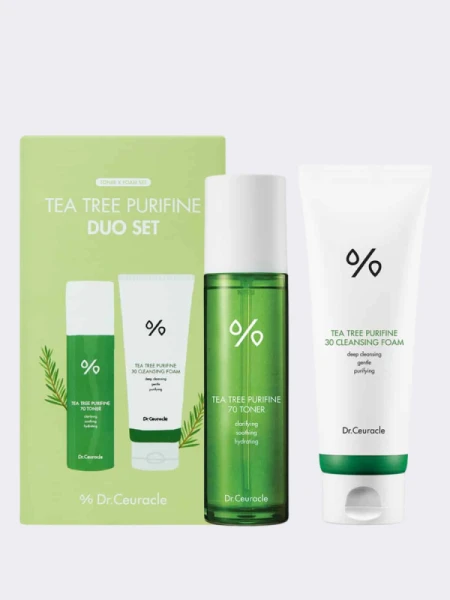Успокаивающий набор с экстрактом чайного дерева Dr.Ceuracle Tea Tree Purifine Duo Set Успокаивающий набор с экстрактом чайного дерева Dr.Ceuracle Tea Tree Purifine Duo Set