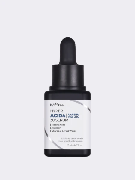 Смываемая пилинг-сыворотка для лица с комплексом кислот IsNtree Hyper Acid4 30 Serum Смываемая пилинг-сыворотка для лица с комплексом кислот IsNtree Hyper Acid4 30 Serum