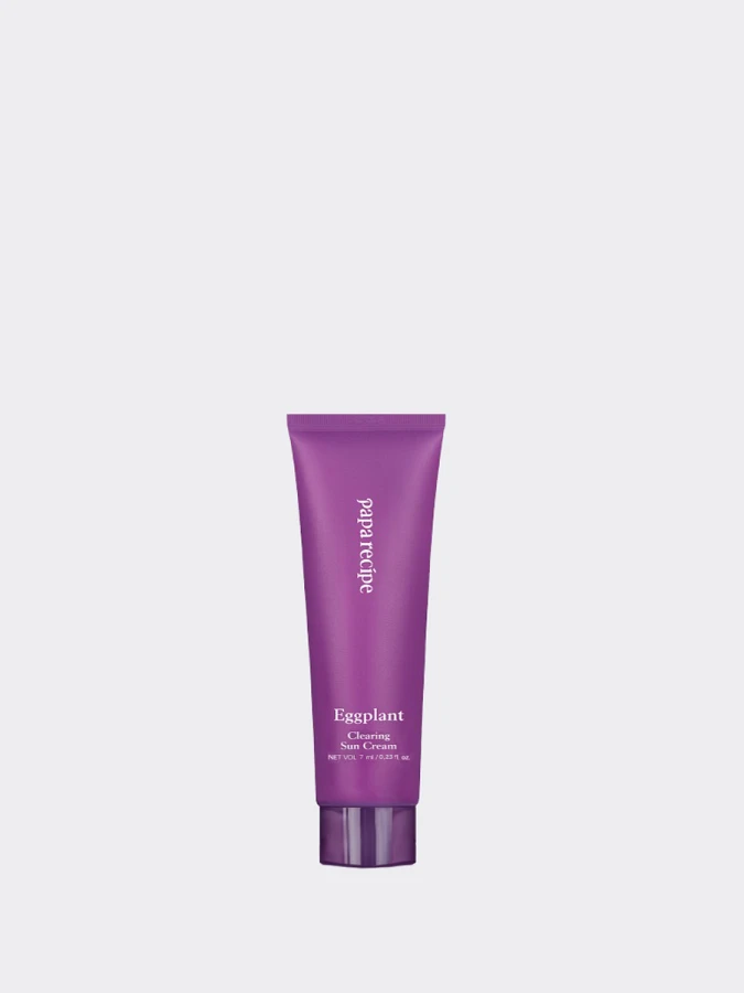 МИНИ Солнцезащитный крем с экстрактом баклажана Papa Recipe Eggplant Clearing Sun Cream SPF50+ PA++++