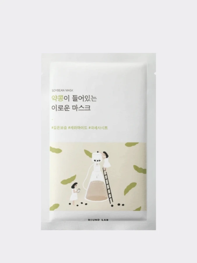 Питательная тканевая маска с экстрактом черной сои Round Lab Soybean Nourishing Sheet Mask