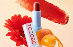 Увлажняющий оттеночный бальзам для губ в красном оттенке TOCOBO Glass Tinted Lip Balm 013 Tangerine Red