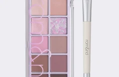 Набор теней для век и кисти для макияжа глаз rom&nd Better Than Palette Dual Brush Set 09 Dreamy Lilac Garden