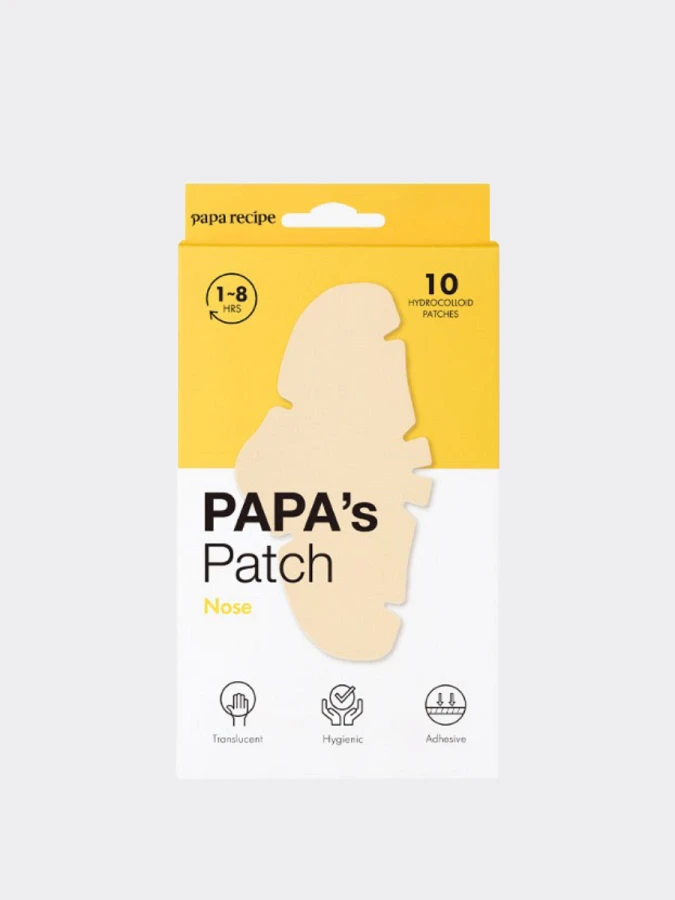 Гидроколлоидные патчи для очищения сальных нитей на носу Papa Recipe Papa's Patch Nose