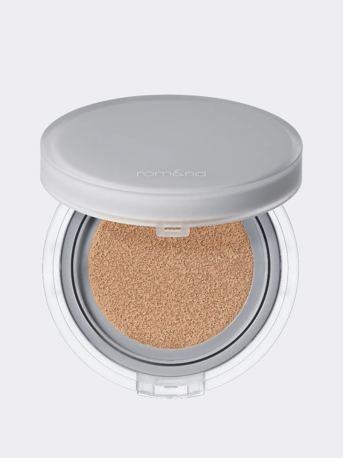 Тональный кушон с матовым финишем в песочном оттенке rom&nd Nu Zero Cushion 05 Sand 25 SPF24 PA++