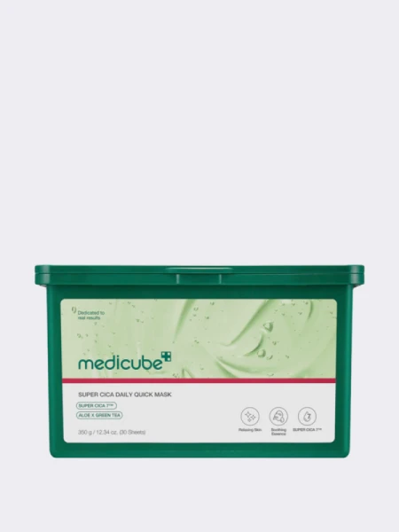 Набор успокаивающих тканевых масок с экстрактом центеллы Medicube Super Cica Daily Quick Mask Набор успокаивающих тканевых масок с экстрактом центеллы Medicube Super Cica Daily Quick Mask