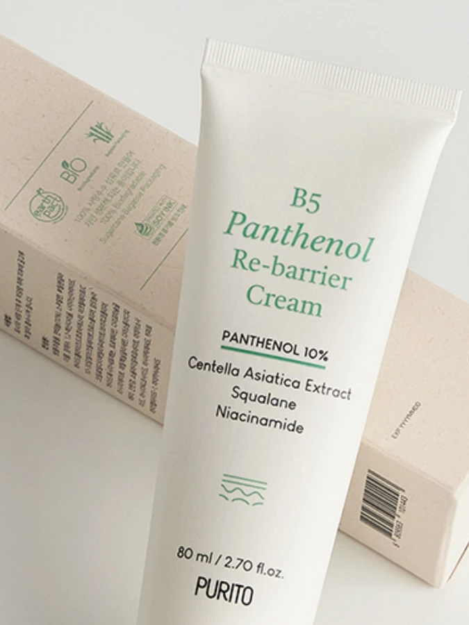 Восстанавливающий крем для лица с пантенолом Purito B5 Panthenol Re-barrier Cream