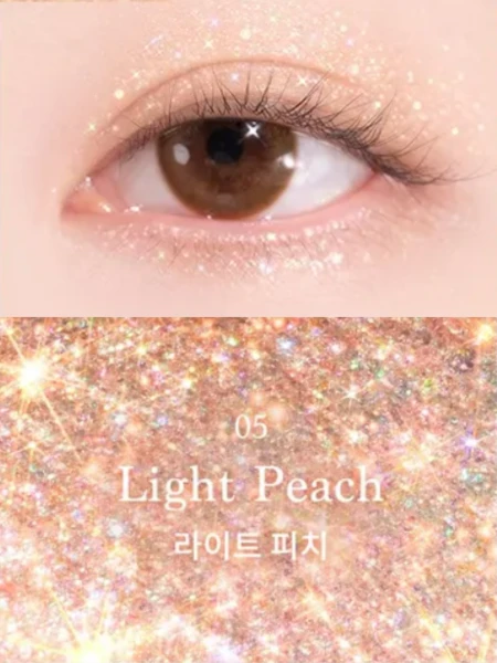 Жидкий глиттер для век Dasique Starlit Jewel Liquid Glitter #05 Light Peach