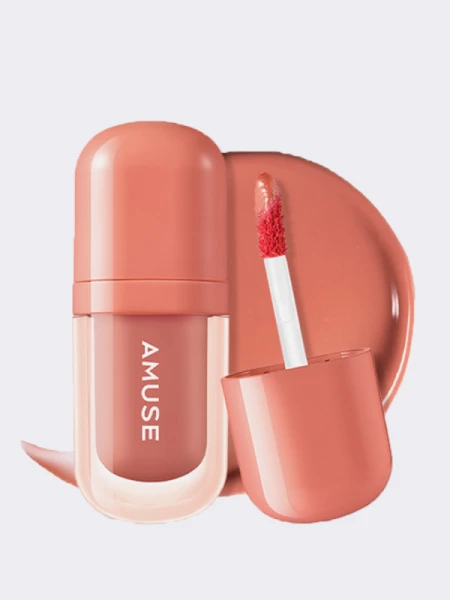 Глянцевый тинт-плампер для губ AMUSE Bebe Tint 07 Choco Girl