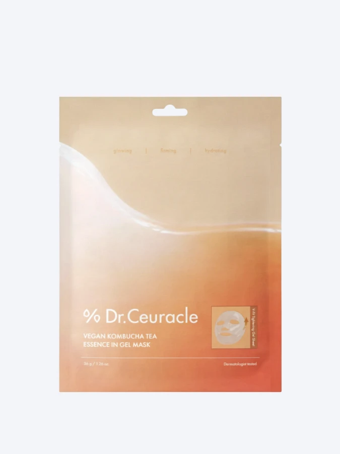 Питательная гидрогелевая маска с экстрактом комбучи Dr.Ceuracle Vegan Kombucha Tea Essence in Gel Mask