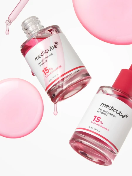 Осветляющая сыворотка для лица с ниацинамидом и транексамовой кислотой Medicube TXA Niacinamide 15 Serum Осветляющая сыворотка для лица с ниацинамидом и транексамовой кислотой Medicube TXA Niacinamide 15 Serum