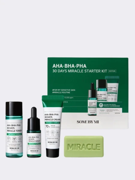 Набор для проблемной кожи с кислотами Some By Mi AHA-BHA-PHA 30 Days Miracle Starter Kit Edition