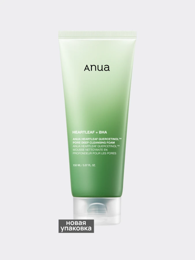 Глубокоочищающая пенка для умывания ANUA Heartleaf Quercetinol Pore Deep Cleansing Foam
