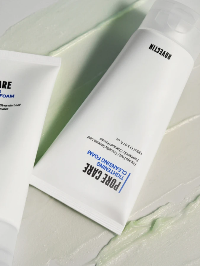 Очищающая пенка для сужения пор ROVECTIN Pore Care Tightening Cleansing Foam