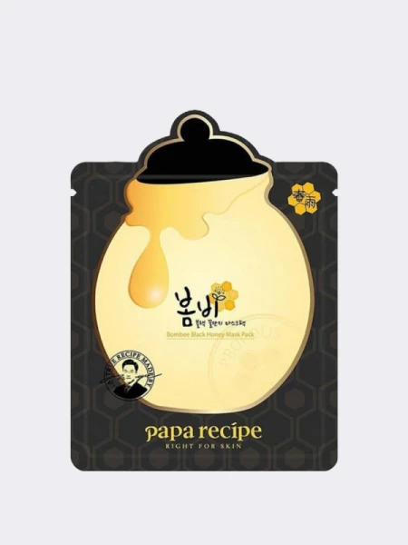 Очищающая тканевая маска для лица с экстрактом мёда Papa Recipe Bombee Black Honey Mask Pack Очищающая тканевая маска для лица с экстрактом мёда Papa Recipe Bombee Black Honey Mask Pack