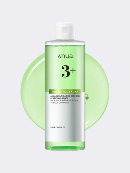 Успокаивающий тонер с азелаиновой кислотой ANUA Azelaic 3 Cica Skin Clarifying Toner