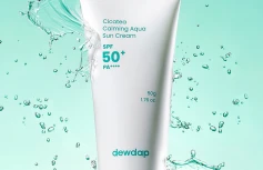 Успокаивающий солнцезащитный крем с экстрактом центеллы dewdap Cicatea Calming Aqua Suncream