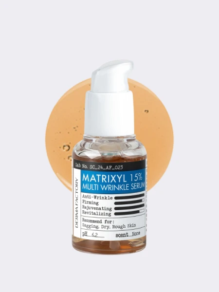 Разглаживающая пептидная сыворотка для лица Derma Factory Matrixyl 15% Multi Wrinkle Serum