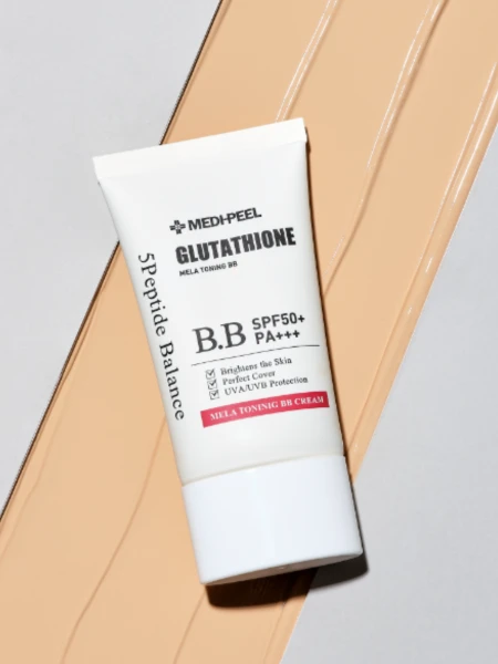 Крем ВВ с глутатионом для сияния кожи MEDI-PEEL Bio-Intense Glutathione Mela Toning BB Cream SPF50+PA++++