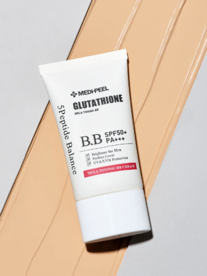 Крем ВВ с глутатионом для сияния кожи MEDI-PEEL Bio-Intense Glutathione Mela Toning BB Cream SPF50+PA++++