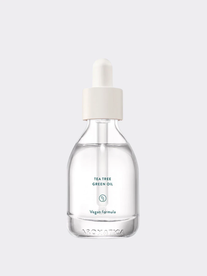 Противовоспалительное масло для лица с чайным деревом Aromatica Tea Tree Green Oil 