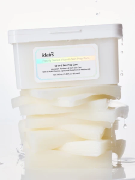Антиоксидантные тонер-пэды с комплексом витаминов Dear, Klairs Freshly Juiced Vitamin Skin Prep Pads