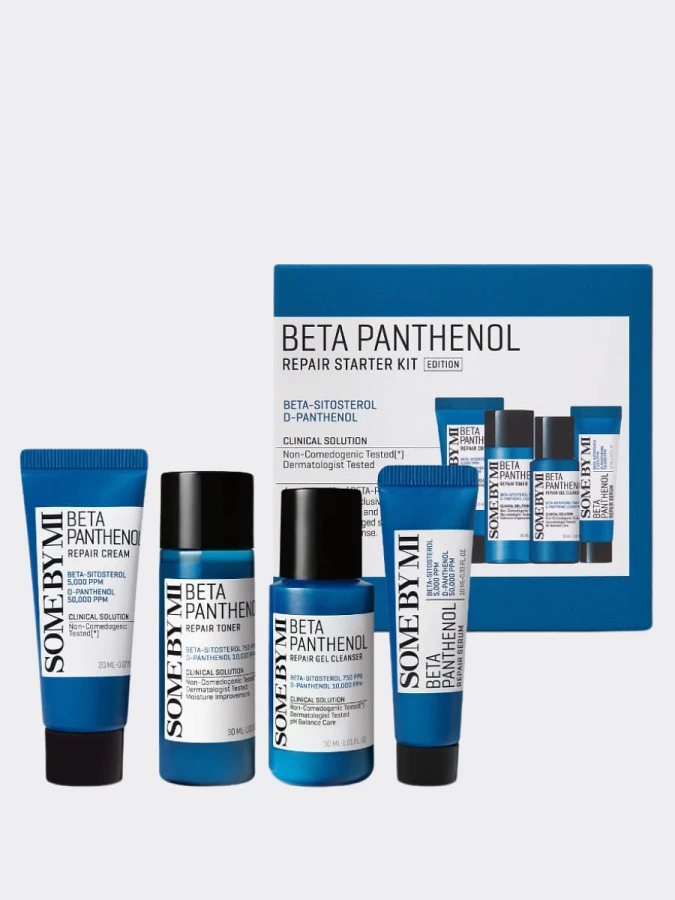 Успокаивающий набор с пантенолом и пробиотиками Some By Mi Beta Panthenol Repair Starter Kit Успокаивающий набор с пантенолом и пробиотиками Some By Mi Beta Panthenol Repair Starter Kit