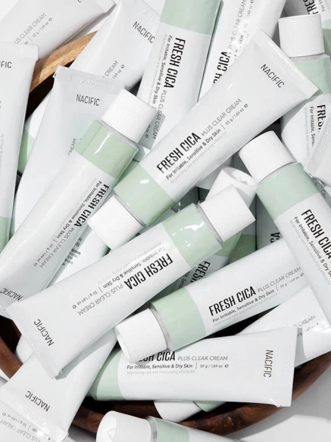Успокаивающий крем для лица с экстрактом центеллы азиатской Nacific Fresh Cica Plus Clear Cream