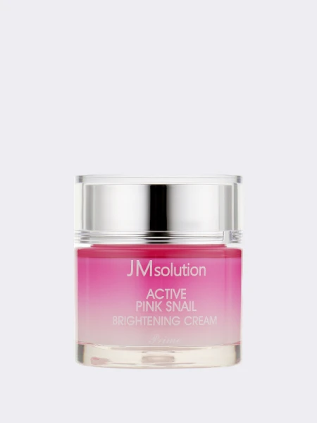 Восстанавливающий крем для лица с муцином улитки JMsolution Active Pink Snail Brightening Cream Prime Восстанавливающий крем для лица с муцином улитки JMsolution Active Pink Snail Brightening Cream Prime