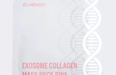 Осветляющая гидрогелевая маска экзосомами и бисабололом DR.REBORN Exosome Collagen Mask Pack Pink
