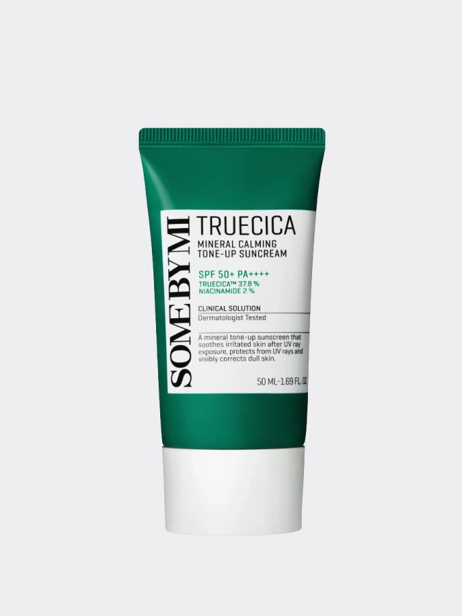 Успокаивающий солнцезащитный крем Some By Mi Truecica Mineral Calming Tone-Up Sun Cream SPF 50+ PA ++++