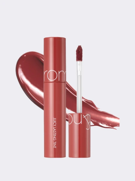 Сочный глянцевый тинт для губ в оттенке фруктового мармелада rom&nd Juicy Lasting Tint 07 Jujube