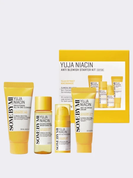 Набор миниатюр с экстрактом юдзу и ниацинамидом Some By Mi Yuja Niacin Anti Blemish Starter Kit Набор миниатюр с экстрактом юдзу и ниацинамидом Some By Mi Yuja Niacin Anti Blemish Starter Kit