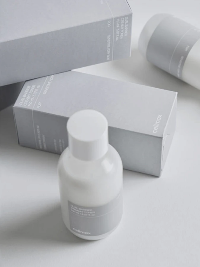 Укрепляющий кремовый тонер с керамидами Celimax Dual Barrier Creamy Toner