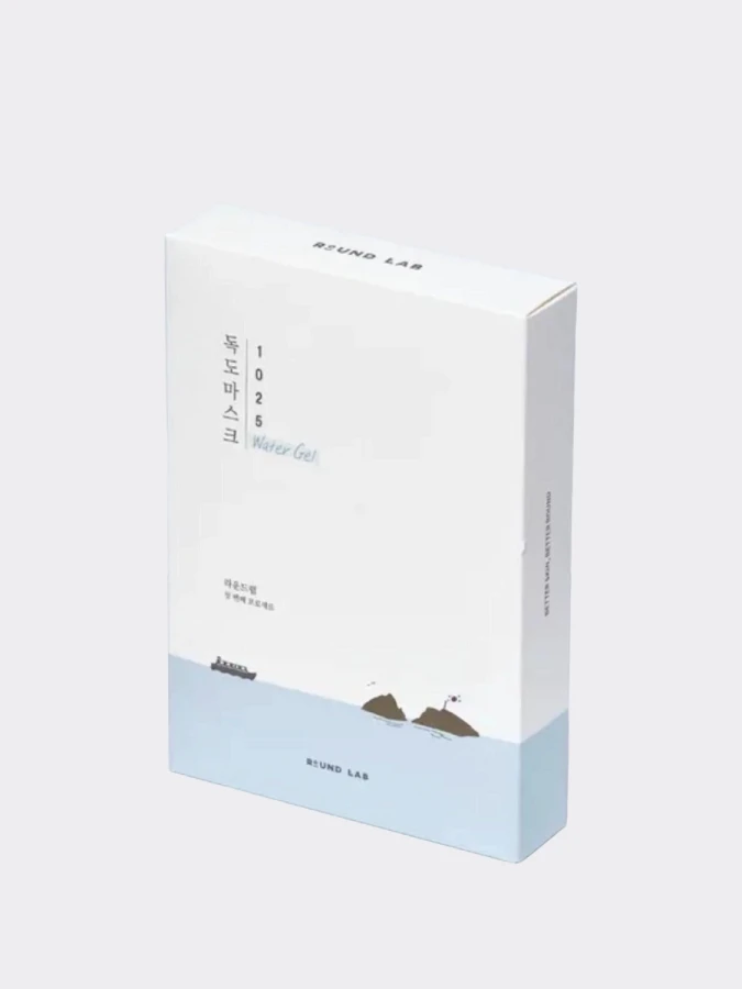 Набор глубокоувлажняющих тканевых масок с морской водой Round Lab 1025 Dokdo Hydrating Water Gel Mask Sheet