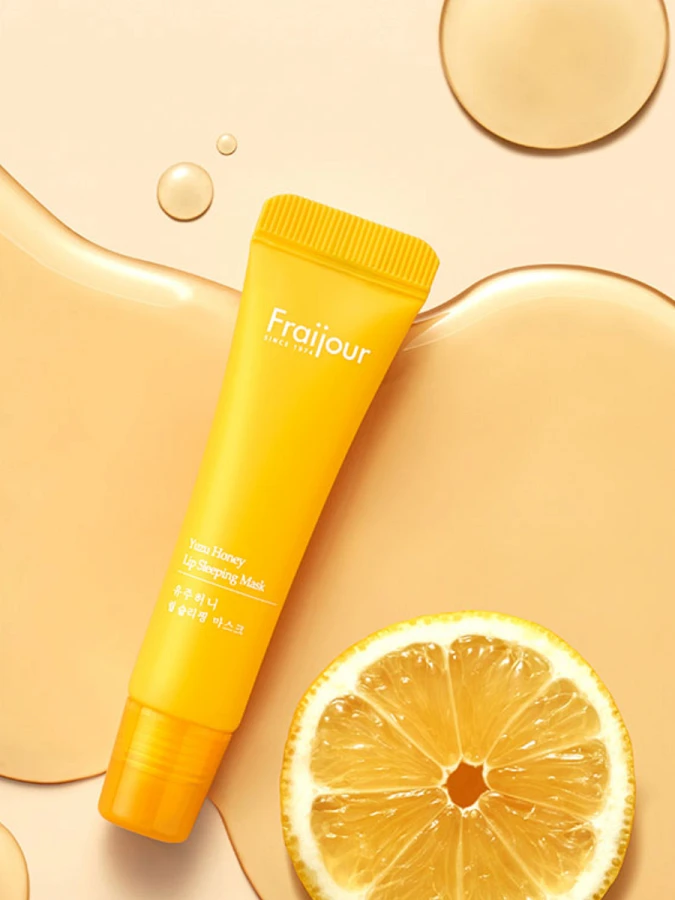 Питательная ночная маска для губ с прополисом и юдзу Fraijour Yuzu Honey Lip Sleeping Mask