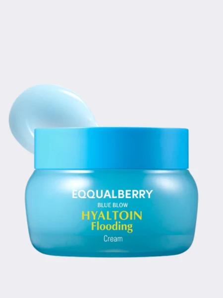 Увлажняющий крем для лица с гиалуроновой кислотой и эктоином EQQUALBERRY Hyaltoin Flooding Cream
