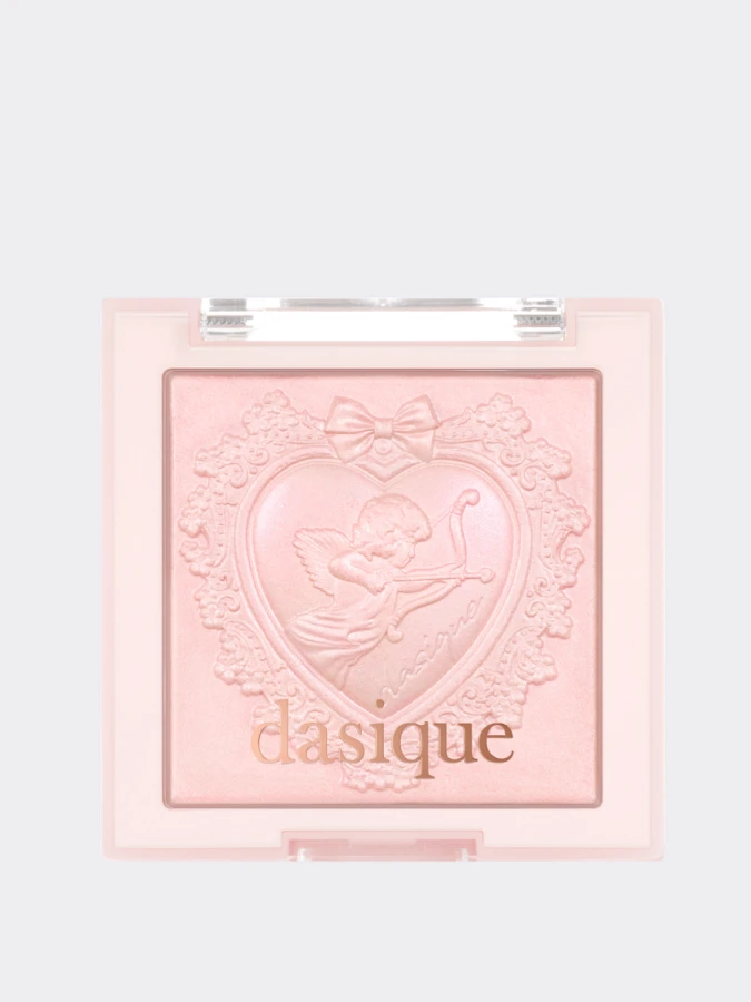 Сияющая пудра для лица в розовом оттенке Dasique Luxe Glow Highlighter #02 Pink Light