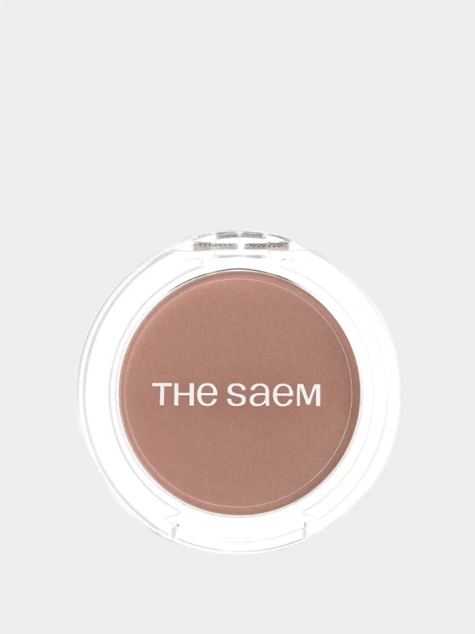 Мягкие румяна с сияющим финишем в ореховом оттенке The Saem Jelly Blusher PK03 Cinnamon Rose